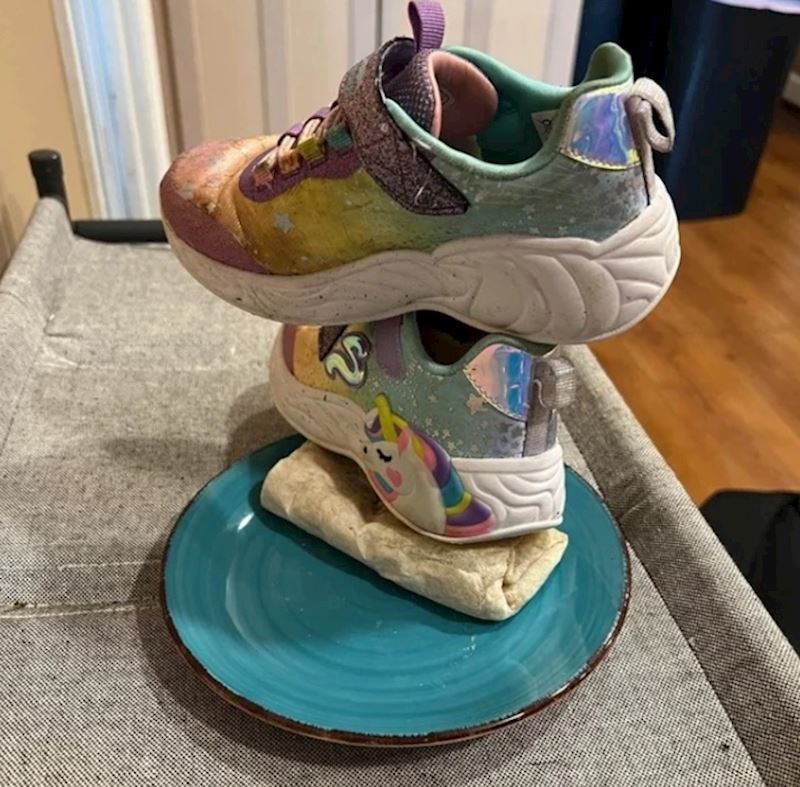 3. "Nije li zabavno imati malo dijete? Pitala sam je zašto je stavila tenisicu na tortilju i rekla je da je tostira"