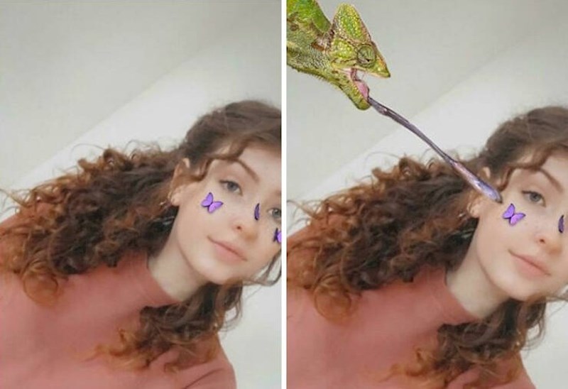 Nije više htjel leptiriće na licu pa su joj ovako "uredili" fotku 😅