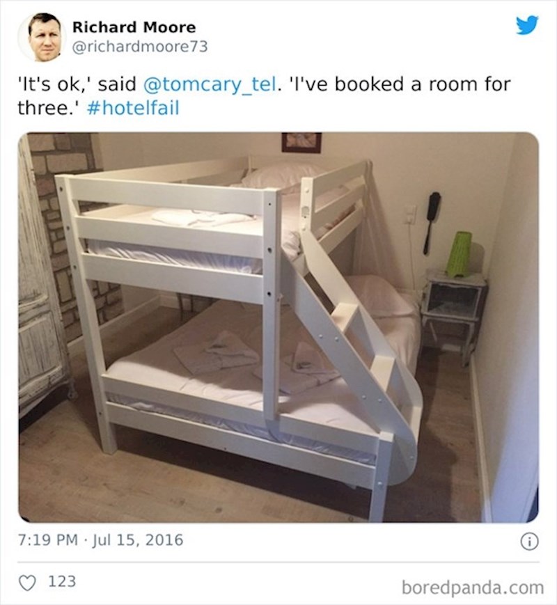 Rezervirali su sobu za troje