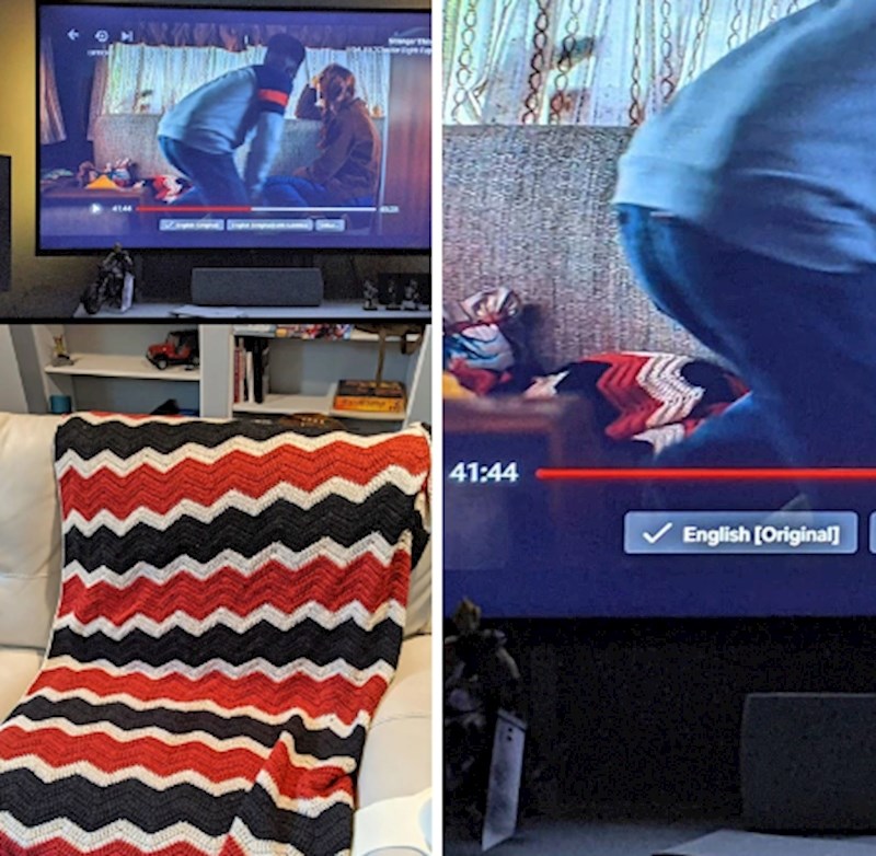 6. "Imam istu deku kao ljudi u seriji koju gledam."