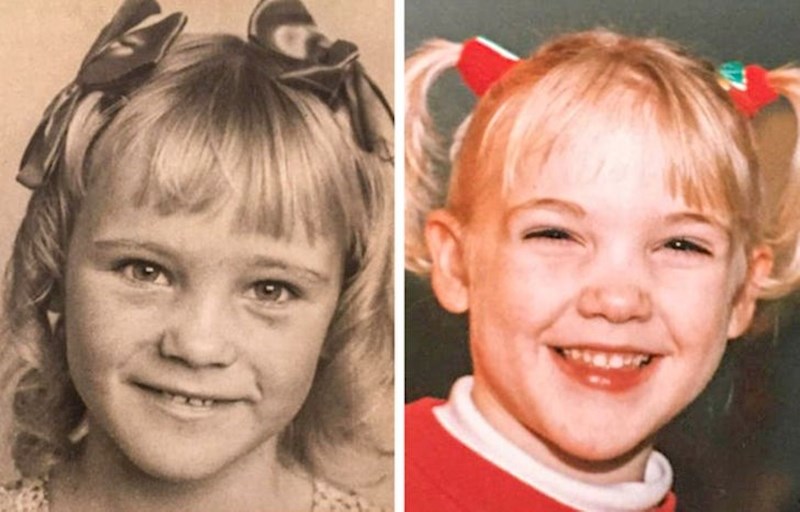 "Jedna usporedna fotografija moje mame i mene, bile smo gotovo iste dok sam bila malena"