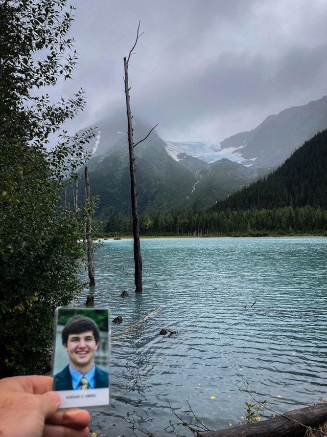 "Putovao sam kroz 50 država u znak sjećanja na svog najboljeg prijatelja. Danas sam posjetio Aljasku, čime sam završio svoje putovanje."