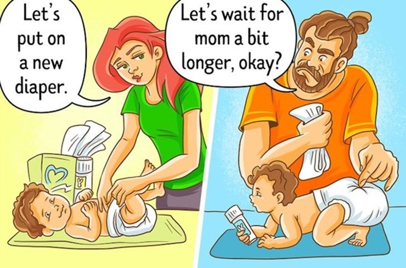 Nije ti potrebna nova pelena, pričekat ćemo mamu