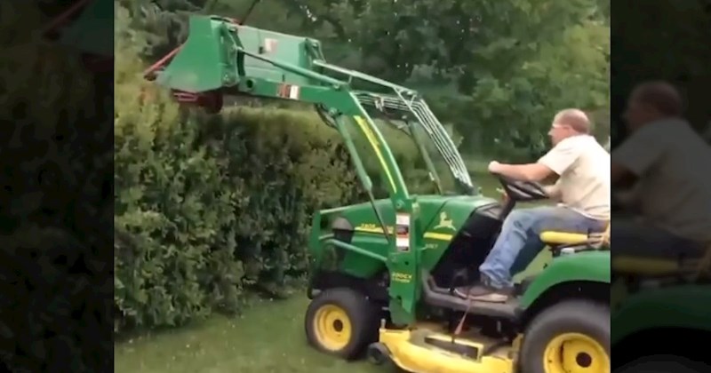Ljudi oduševljeni neobičnim, ali kreativnim trikom ovog čovjeka. Pogledajte kako je ošišao živicu