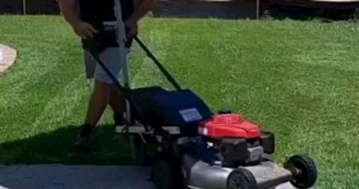 Čovjek je snimio predobar način kako kositi travu na siguran način po suncu, ovo je genijalno!