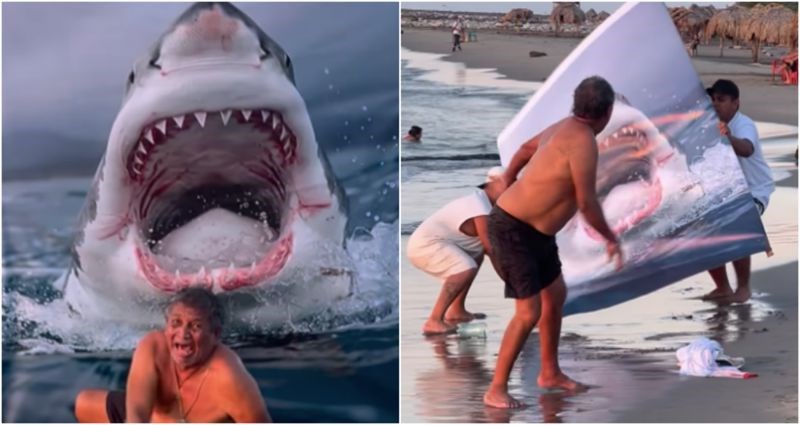 Tip se sunčao na plaži, a kad je otvorio oči zaledila mu se krv u žilama. Snimka je urnebesna!