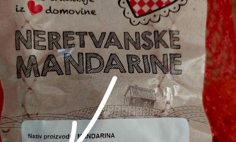 Kupac je htio kupiti neretvanske mandarine pa se šokirao kad je pročitao od kuda zapravo stižu