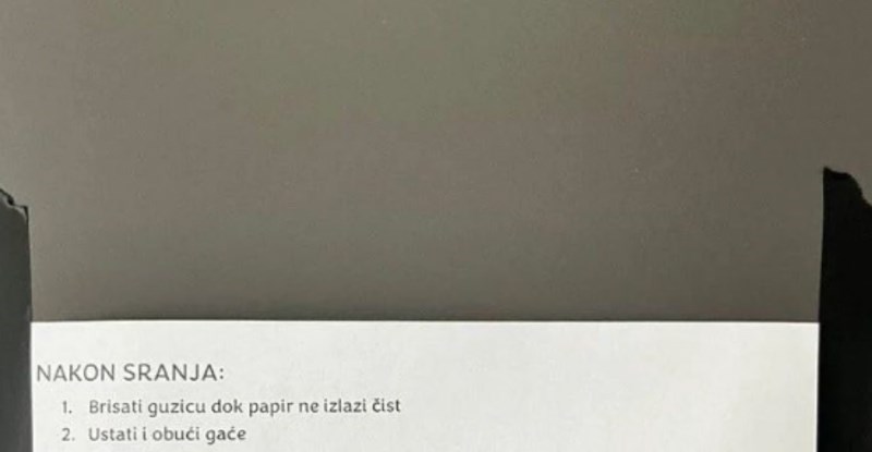 Mrežama kruže detaljne upute za korištenje WC-a u jednom studentskom domu, totalno su bizarne