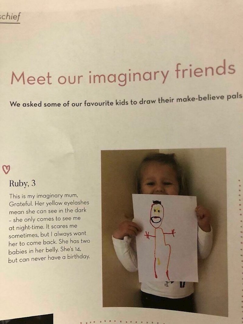 2. Klinka je predstavila svoju imaginarnu mamu