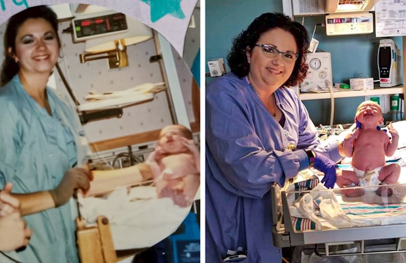 2. Mene i moga sina porodila je ista medicinska sestra, 28 godina kasnije