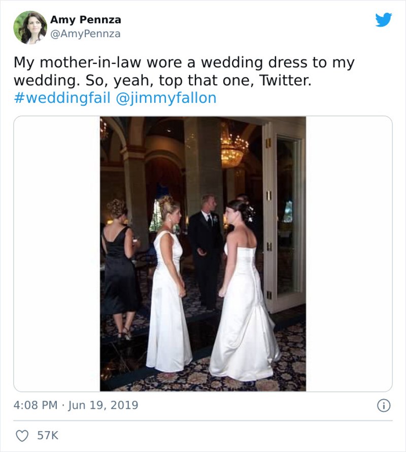 Svekrva se pojavila u...pa, očito vjenčanici