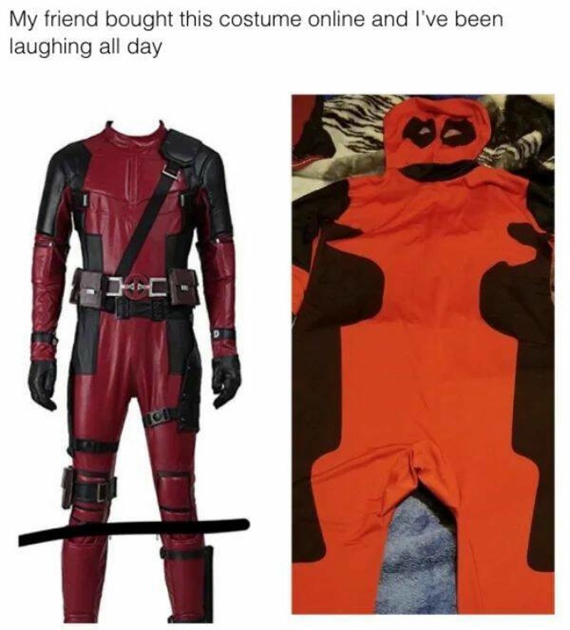 15. Moj prijatelj kupio je ovaj kostim preko interneta i ne mogu se prestati smijati cijeli dan