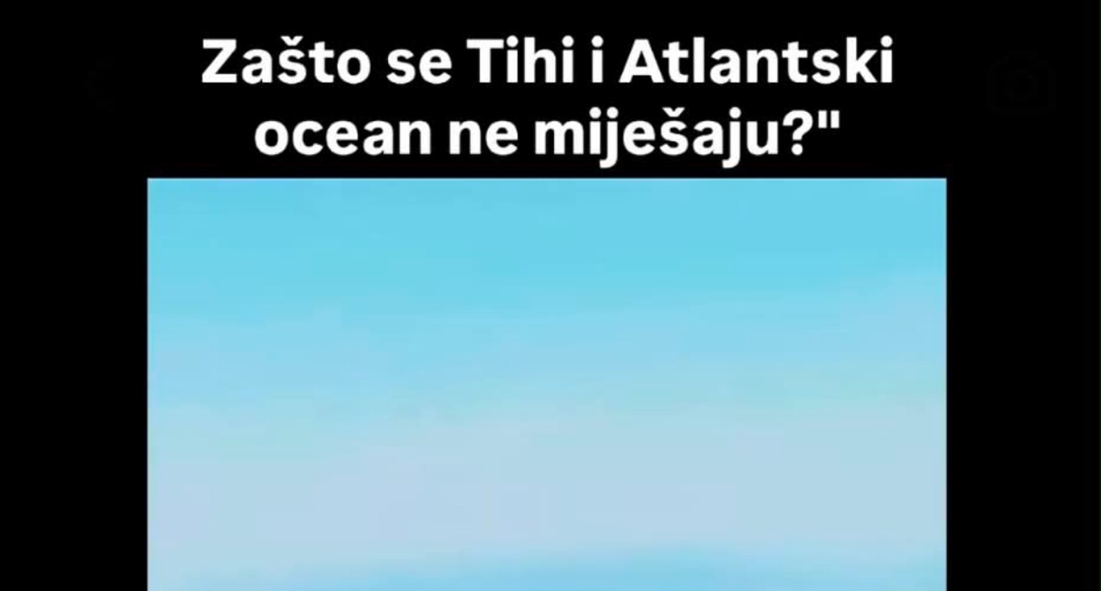 Komentar o ne miješanju Tihog i Atlantskog oceana skupio je preko 3 tisuće lajkova, urnebesan je