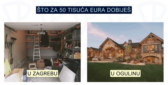 Fora pokazuje što u raznim dijelovima Hrvatske možete dobiti za 50 tisuća eura, totalno je pogođena