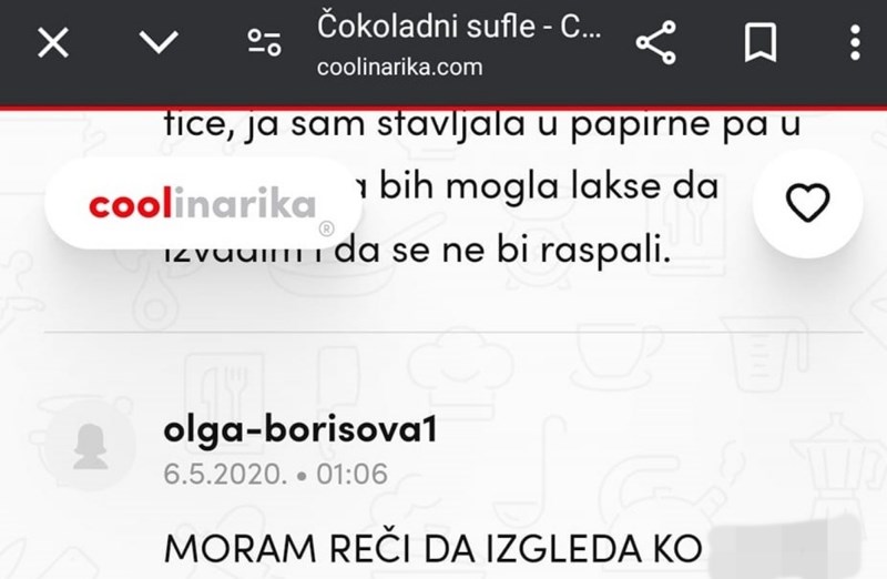 Žena je iskrenom recenzijom recepta za čokoladni sufle nasmijala internet, tekst je teško plakanje
