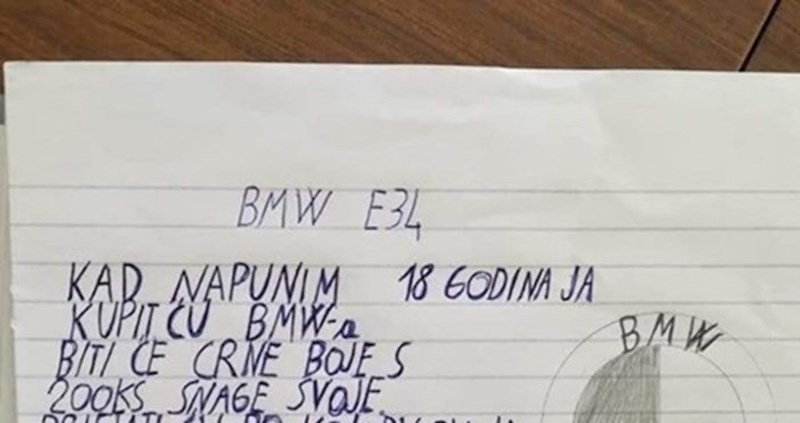 Učenik je napisao uznemirujuću pjesmicu i otkrio čime se planira baviti kad bude punoljetan