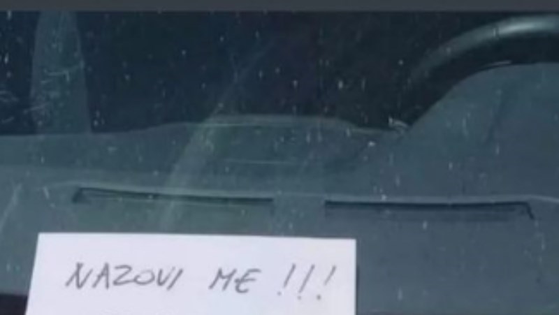 Žena je muškarcu za brisač zakačila poruku koja ga je šokirala, morate vidjeti ovaj hit