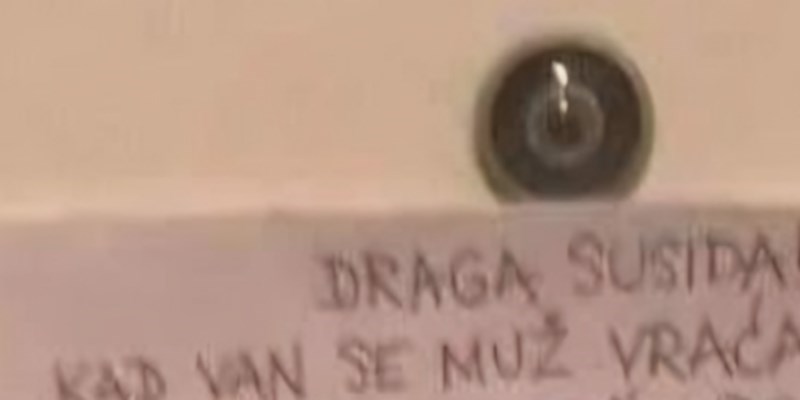 Stanari zgrade u Splitu ostavili su poruku za glasnu susjedu, ovo je kao iz meksičkih sapunica