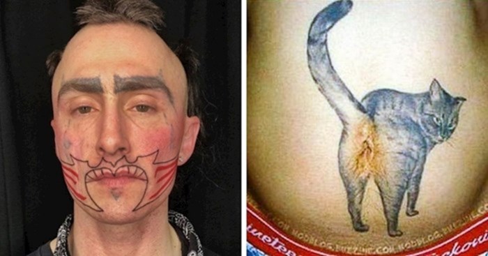 15 ljudi koji su zbog svojih čudnih tetovaža postali predmet sprdnje na internetu