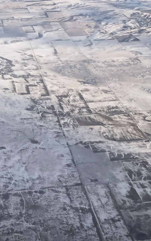 2. Izgleda kao snježna panorama snimljena iz aviona, ali zapravo je samo običan prilaz kući