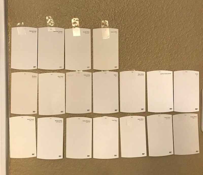 "Žena me zamolila da joj pomognem u odabiru boja pločica za kupaonicu. Evo što mi je ponudila."