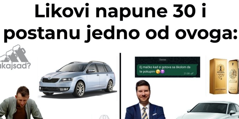 Ekipa na FB-u masovno lajka fotku o tipovima muškaraca nakon 30-e, urnebesna je i skroz pogođena