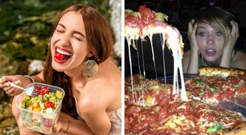 2. Kako druge cure jedu pizzu i kako ja jedem pizzu