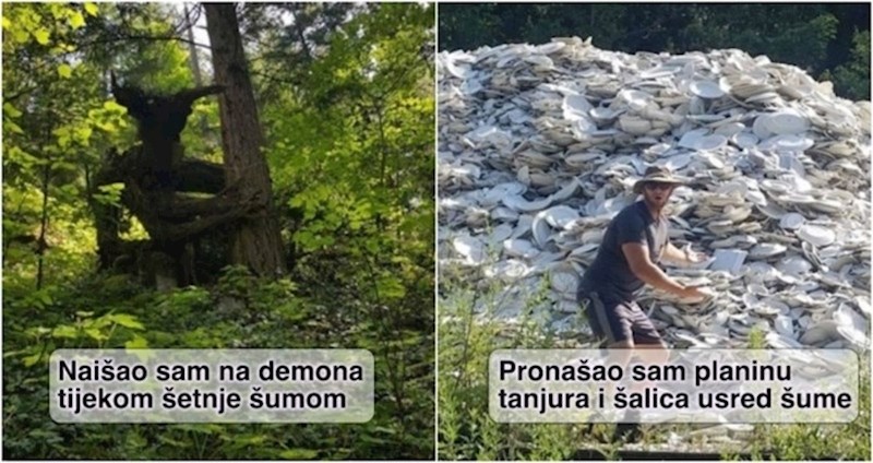 17 ljudi u šumi su pronašli čudne, jezive i zanimljive prizore i morali ih svima pokazati
