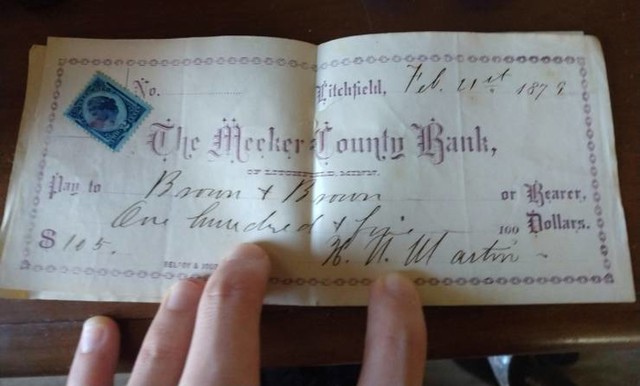 6. Ček iz 1879. godine