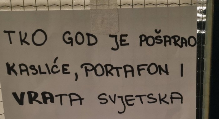 Netko je pošarao zajedničku imovinu u stambenoj zgradi, poruka jednog stanara nasmijala je mnoge