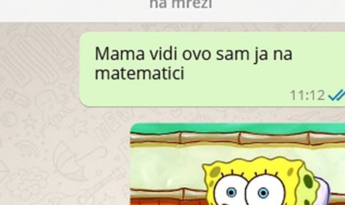 Poslala je mami poruku za vrijeme nastave pa odmah požalila kad je vidjela njezin oštar odgovor