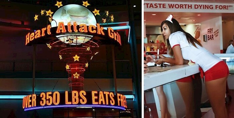 9. "Heart Attack Grill" u Las Vegasu, restoran inspiriran hitnom pomoći