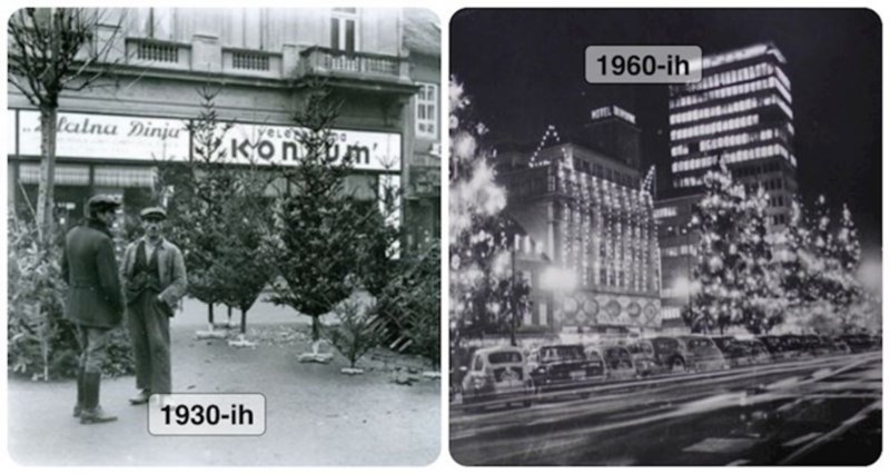 20+ retro fotki koje će vam dočarati kako je izgledao Božić u starom Zagrebu