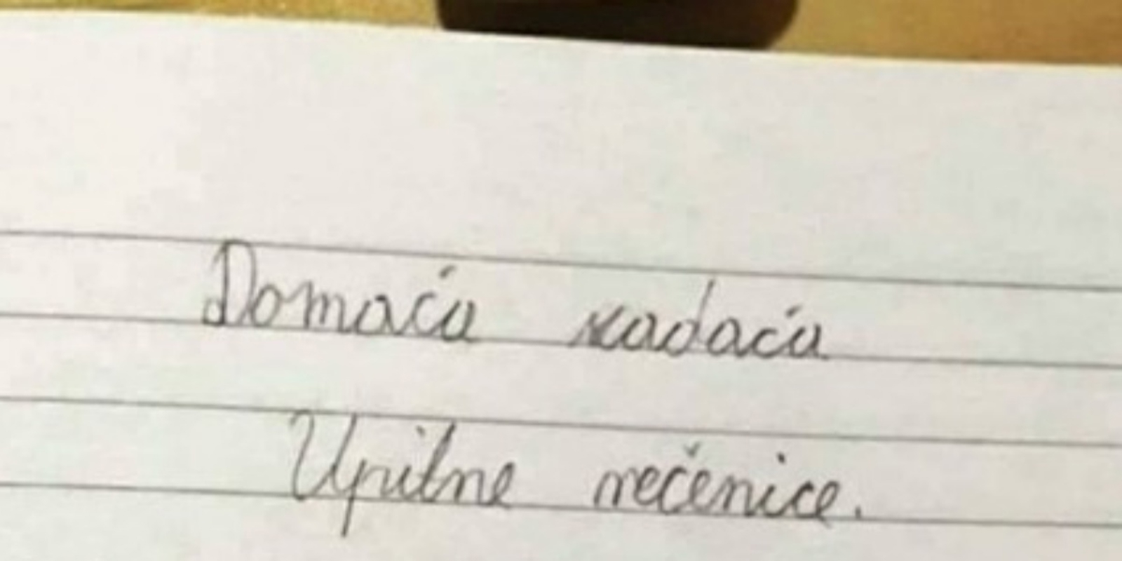 Djeca su za domaći rad morala napisati upitne rečenice, pitanja ovog učenika šokirala su učiteljicu