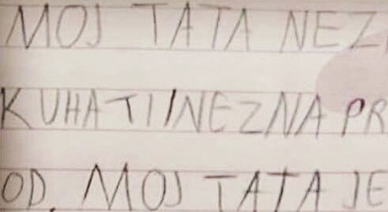 Učenik je iskrenim opisom tate nasmijao cijelu zemlju, morate vidjeti ovaj urnebesan uradak