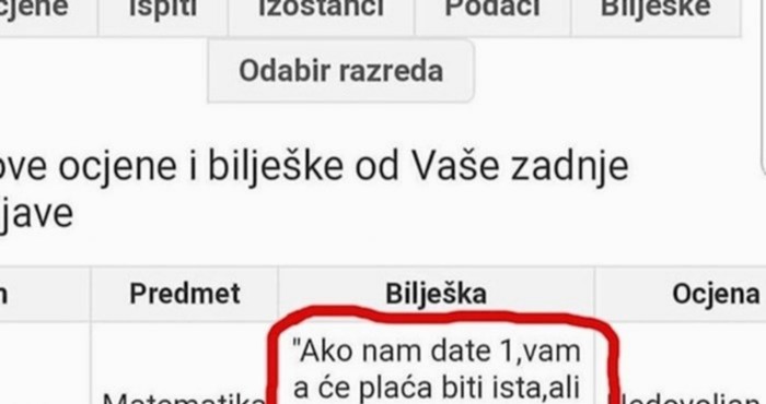 Profesorica je bila zgrožena izjavom jednog učenika, evo što joj je poručio