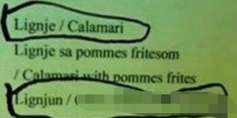 Gost je uočio urnebesnu pogrešku u jelovniku restorana u Dalmaciji, fotka je nasmijala cijelu zemlju