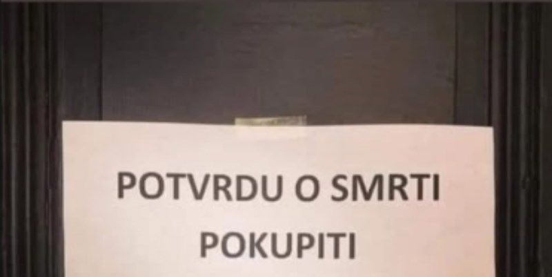 Obavijest iz jednog državnog ureda izazvala je salve smijeha u cijeloj zemlji, fotka je hit