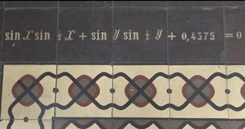 13. Matematička jednadžba na pločicama u jednom starom dvorcu