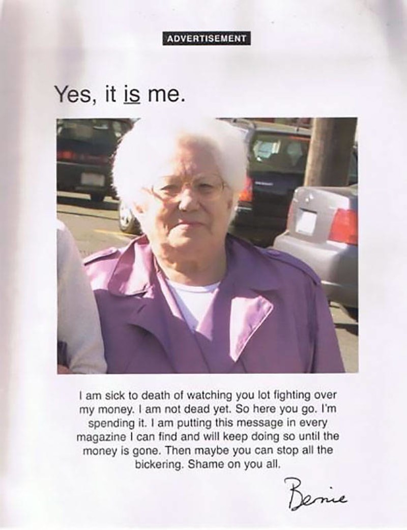 14. Žena je odlučila na genijalan način prekinuti obiteljske svađe za njezinu imovinu