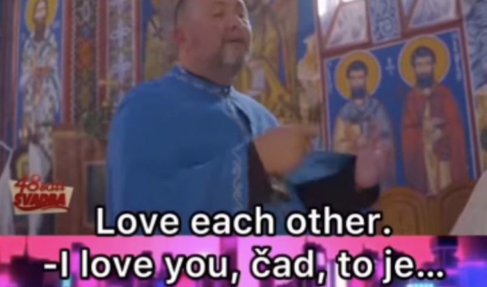 Snimka s pravoslavnog vjenčanja hit je u cijeloj regiji, sve će vam biti jasno kad čujete svećenika