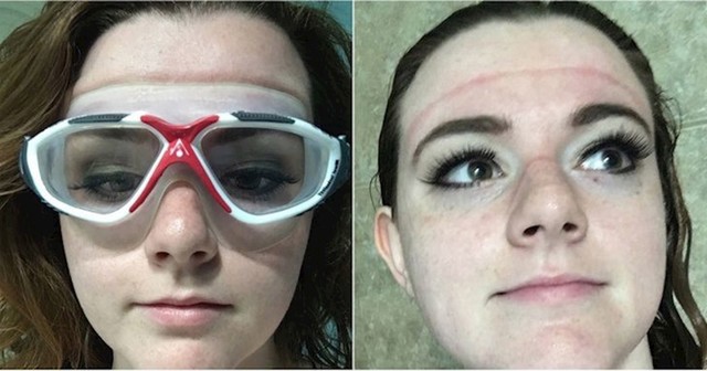 13. Smislila je kako oprati kosu a da ne mora skidati šminku