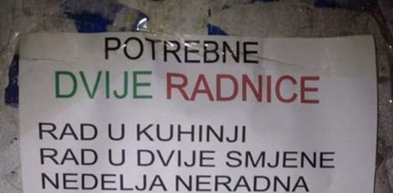 Vlasnik restorana u BiH traži radnice za kuhinju, iskreno je istaknuo kakve žene ne dolaze u obzir