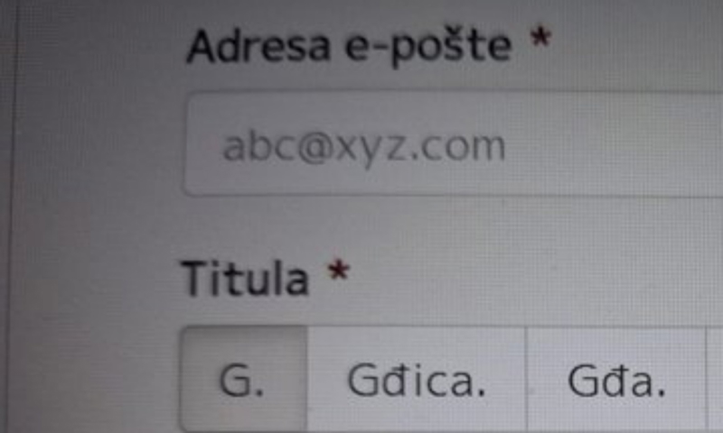 Netko je primijetio bizaran detalj u jednom online obrascu, fotka je odmah postala teški hit