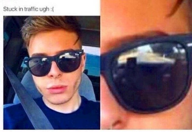 5. Napisao je da je zapeo u prometu, ali naočale su otkrile da laže