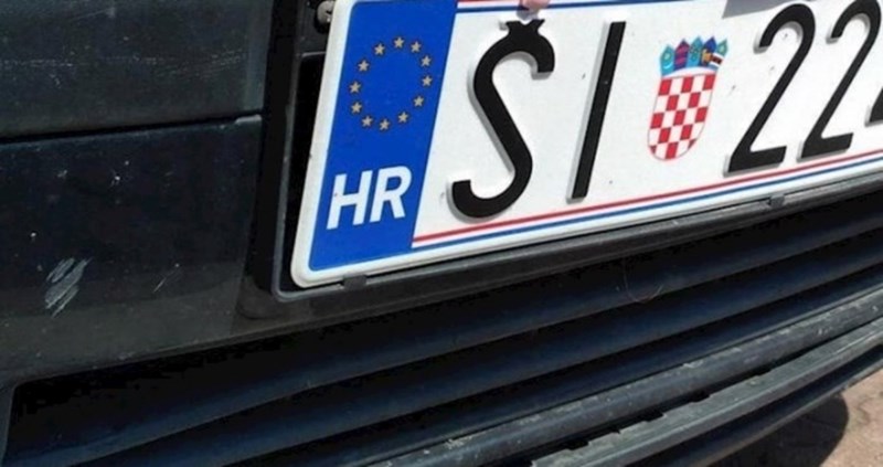 Vozač iz Šibenika pričvrstio je registracijsku tablicu urnebesnom metodom, fotka je hit