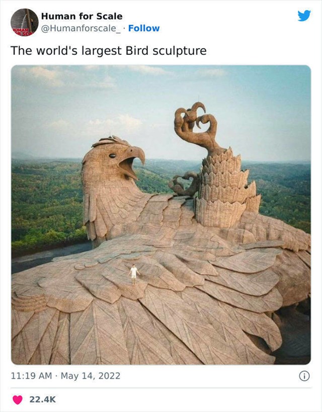 11. Najveća skulptura ptice na svijetu