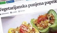 Komentar na recept za vegetarijansku punjenu papriku nasmijao je Balkan, odmah ćete vidjeti zašto