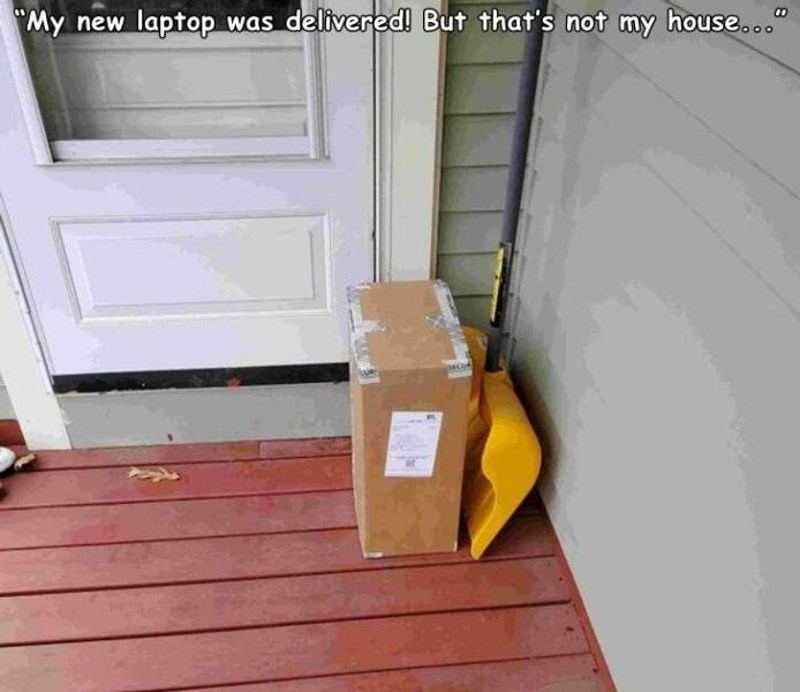 4. Dostavili su mi moj novi laptop. Samo što ovo nije moja kuća...
