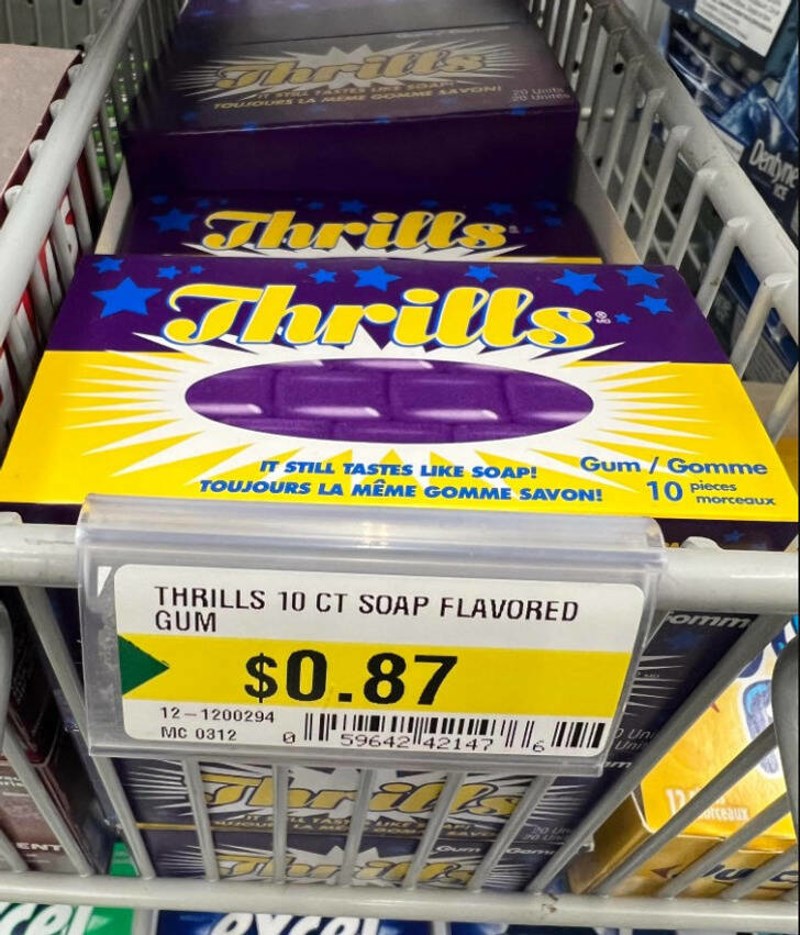 10. Žvakače s okusom sapuna...